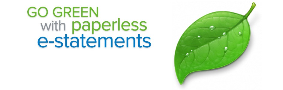 Go Green with Paperless Banking!